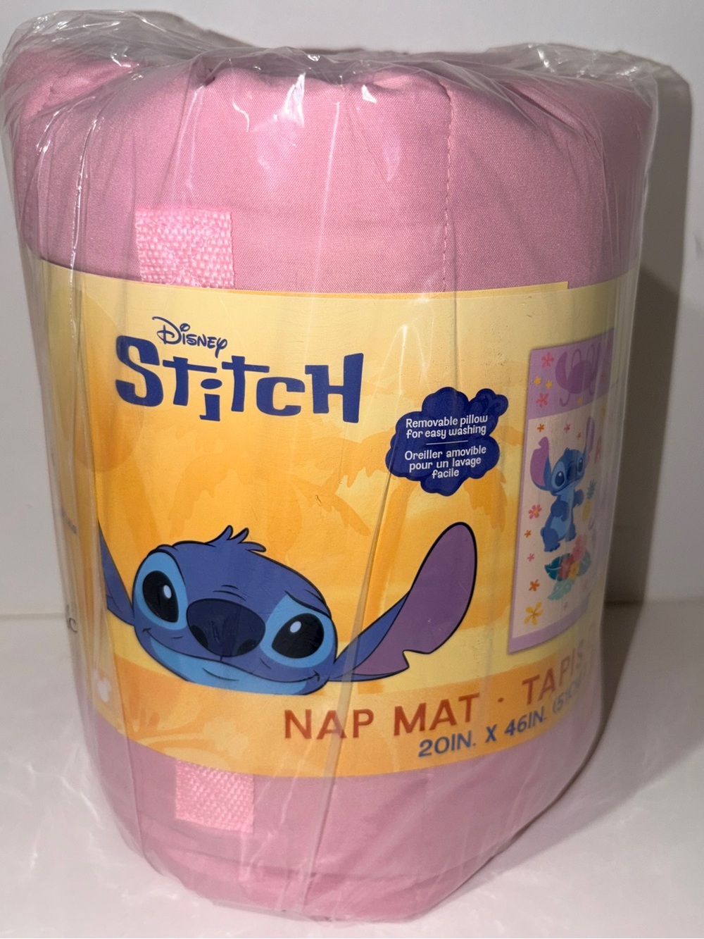 Disney Lilo & Stitch Kids Nap Mat Built-In Blanket Removable Pillow NWT